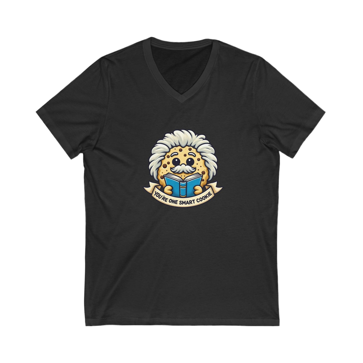 "You're One Smart Cookie" V-Neck Tee: A Brainy Blend of Comfort and Charm