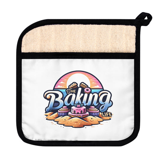 The Baking Life Pot Holder - White