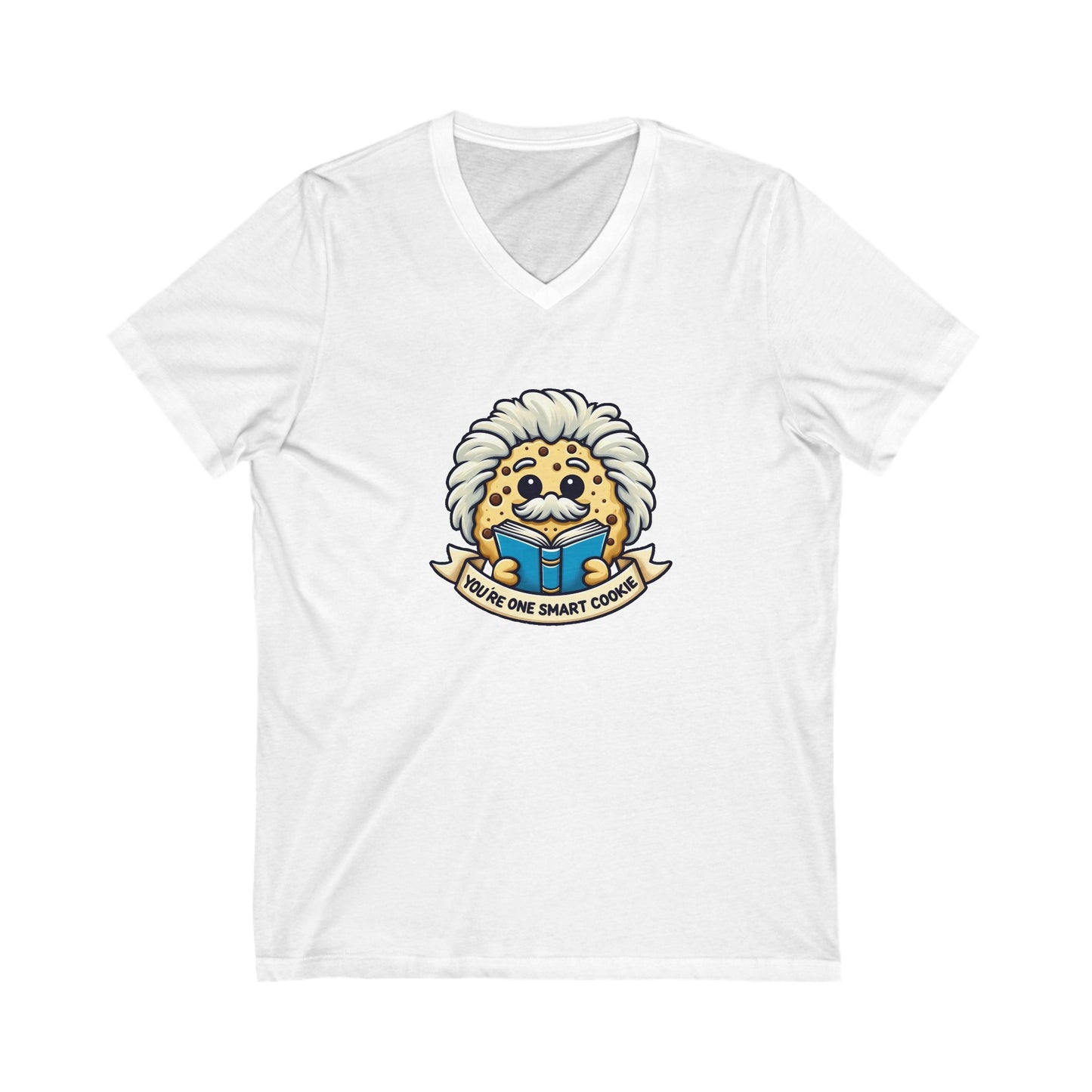 "You're One Smart Cookie" V-Neck Tee: A Brainy Blend of Comfort and Charm