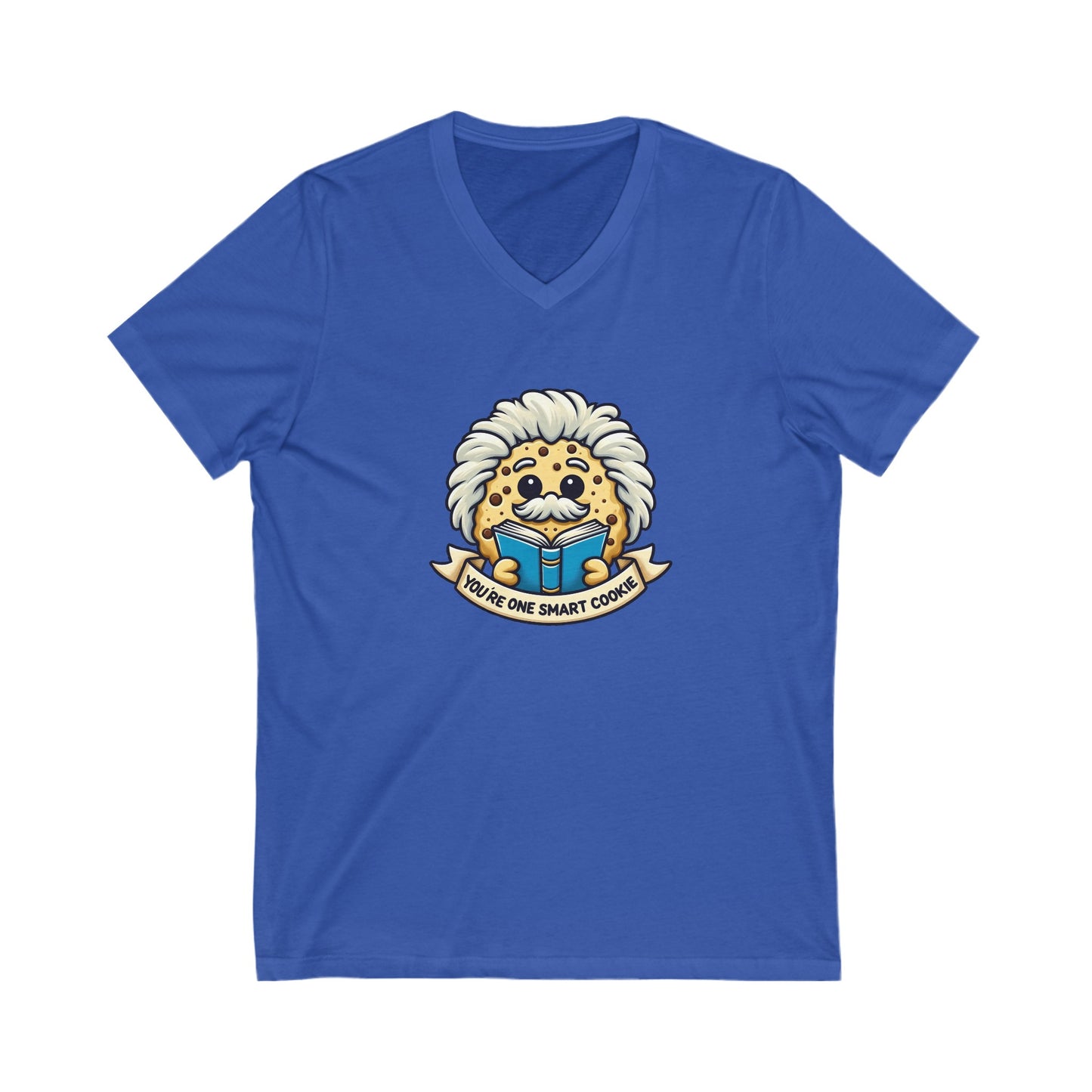 "You're One Smart Cookie" V-Neck Tee: A Brainy Blend of Comfort and Charm