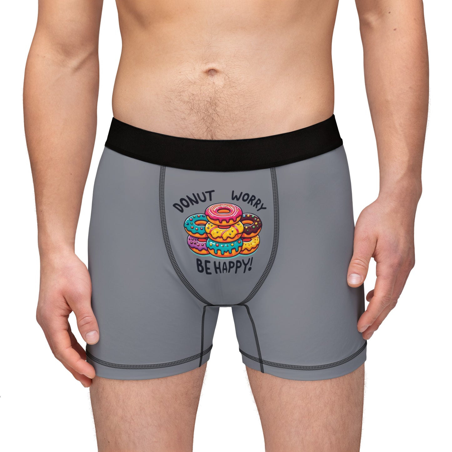 Donut Worry, Be Happy Men's Boxers